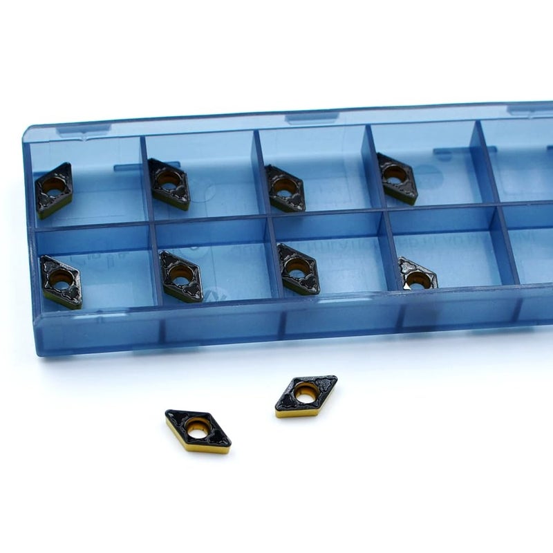 CDBP Carbide Turning Inserts DCMT 21.52 Dcmt 070208 for Semi-Finishing Cutting Steel, DCMT for Lathe Turning Tools, 10 PCS. - Image 3